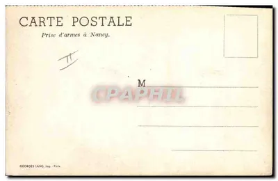 Toma de armas en Nancy — Georges Lang, editor - París — Reverso