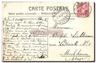 Wettingen — wnętrze klasztoru — wydawca nieznany, nr 4153 — Rewers