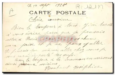Paysanne d'Auvergne revenant du Marché — L'Hirondelle, éditrice — Verso