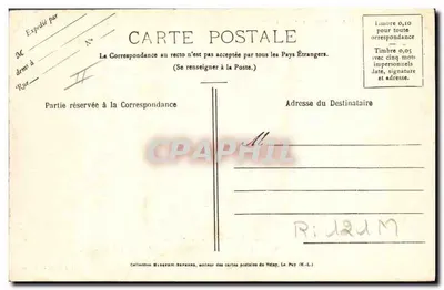La Bourrée van het Velay — nationale dans in Auvergne en Velay — uitgever Le Velay Illustré, n° 276 — Achterkant