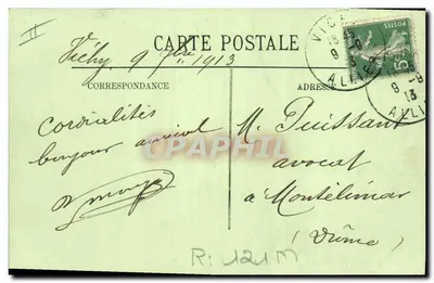 Types d'Auvergne — Costumes du Pays — LL. n°27 — Verso