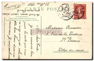 Les Petites Vendangeurs — cena de colheita em uma vinha — editor Ranco Frères, Dépôt — Verso