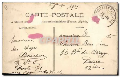 Vendanges — Deux maraudeurs ! — Éditeur : Fouilly de Soire — Rückseite
