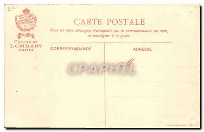 O Capuchinho Vermelho — Contos de Perrault — Chocolat Lombart — Verso