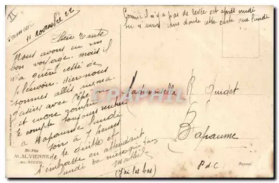 Mulher com gato — M.M. VIENNE, n° 749 — M. MUNK — Verso