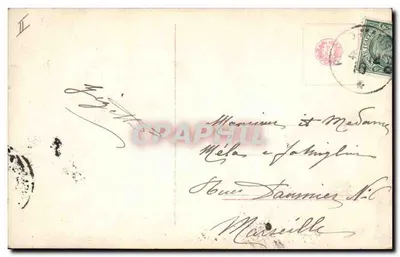 Junge Frau mit zwei Katzen — Innenraum-Szene — Verlag R, n° 3356/5 — Rückseite
