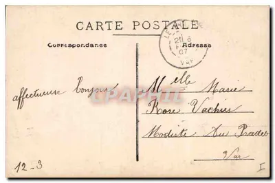 Due bambini sotto un ombrello — Cerisettes — editore Chanel, n° 528 — Verso