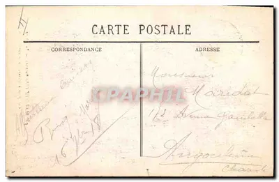 Biarritz (Côte Basque) — Molo — Widok zrobiony przez tamarisy — BR - 1229 — Rewers