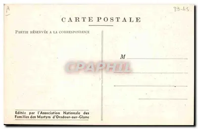Oradour-sur-Glane — Interior da Igreja — Carros de Crianças (Documentos Arquivados) — Verso