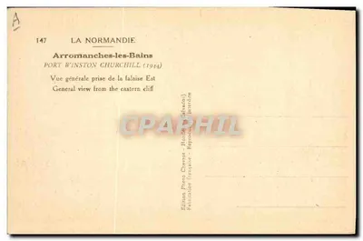 Arromanches-les-Bains — Porto Winston Churchill (1944) — Édition Photo Chevrot — Verso
