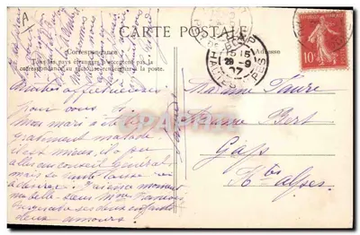 A Auvergne pitoresca — Cena de dança tradicional — Editor: EID, n° 12 — Verso