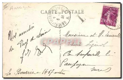 Het pittoreske Auvergne — lokale levenssfeer — Uitgave Idéal, nr. 169 — Achterkant