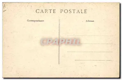 Dança tradicional na Auvergne — A Auvergne pitoresca — editor B. D. n° 1203 — Verso