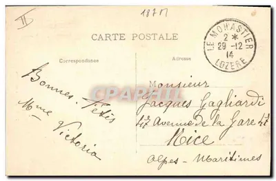L'Auvergne — Momentos alegres — MTPL n°3551 — Verso