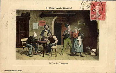 Die Weinbauernfeier — Le Mâconnais Illustré — Sammlung Prudon, Mâcon