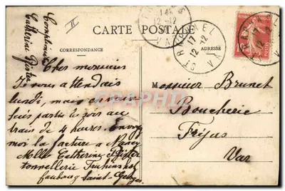 Fête de la Vigne et du Houblon — Char de Bacchus — Imprimeries Réunies Nancy — Verso