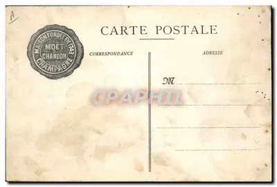 Ausstellung in Turin 1911 — Dom Pérignon und der Champagner — Verlag: Paul Em. Charpy, Imp. Édit. Ep. Bay — Rückseite