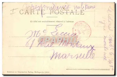 Amer Picon — bouteille et oranges — Gravure et Impression Sadag, Bellegarde (Ain) — Verso