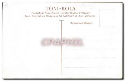 Karykatura Toni-Kola — Gillette & Émile Shepherd — wydawca Toni-Kola — Rewers