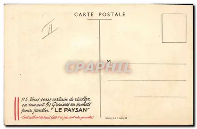 Reine de Paris 1937 — portrait de femme entourée de fleurs — éditeur PROCÉDÉF R.O.C. PARIS — Verso