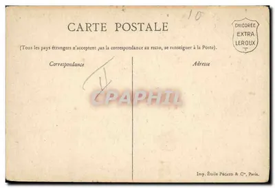 Alexandre Dumas père — romancier et auteur dramatique — Imp. Émile Pécaud & Cie, Paris — Achterkant
