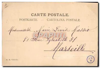 Retrato de Madelon — Editor M. M. Vienne, n° 51 — Reverso