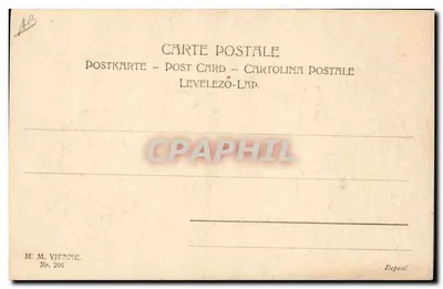 Due giovani donne in una carrozza a cavallo — T.R.V. Nichera — M.M. Vienne, n° 206 — Verso