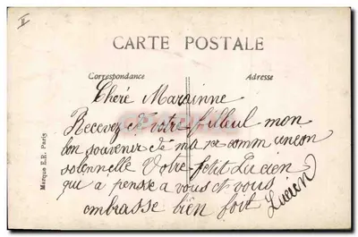 Souvenir della prima comunione — Editore Pudave, n° 3196 — Verso