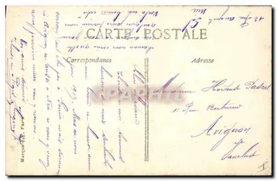 Bouquet pachetek — 1913 — Wydawca nieznany, nr 8439 — Rewers