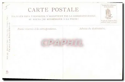 Galhos de visco e de gui — Natal — Raphael Tuck & Fils, série 397 — Verso