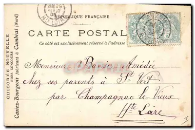 Festiwal w Saint-Hilaire — 29 sierpnia 1905 — Rose, wydawca nieznany — Rewers