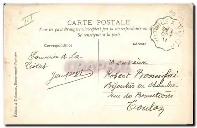 La Ciotat — La Vigie — Édition A. Dalmasso — Verso