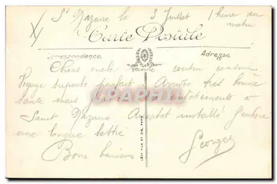 Saint-Nazaire — A Ponta Villez-Martin — O Farol — LL. — N°42 — Verso