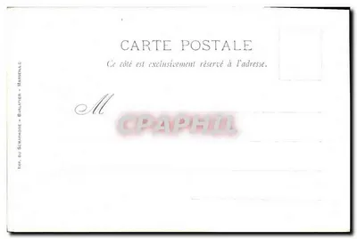 Marseille - Farol de Sainte-Marie — desenho de Cusimie Regnault — Verso