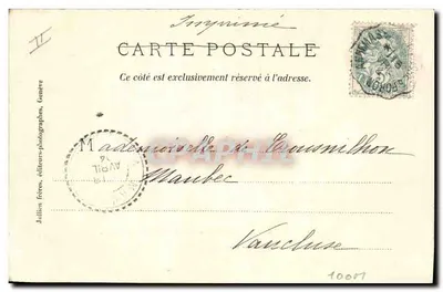 Evian-les-bains — Wyruszanie statku — J.J. 2402 — Rewers