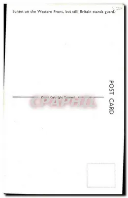 Soldados em patrulha — cena de guerra — War Office Photograph B.1370 — Verso