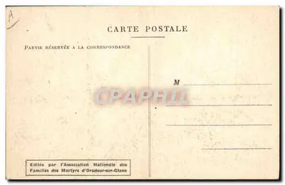 Oradour-sur-Glane — Vista geral — Verso