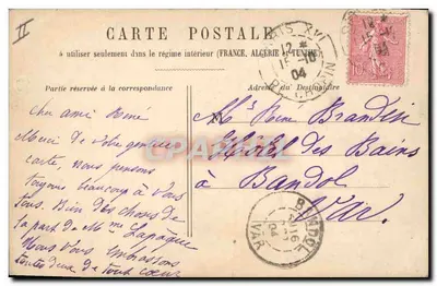 Pobres Bretões! — Sujeito: Criança em uma rocha, segurando um chapéu — editor: N. M. H. Mortol, n° 1904 — Verso