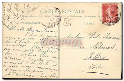 Bonne vecchia del Guémene — Collezione H. Laurent, Parigi-Luigi, n° 2642 — Verso