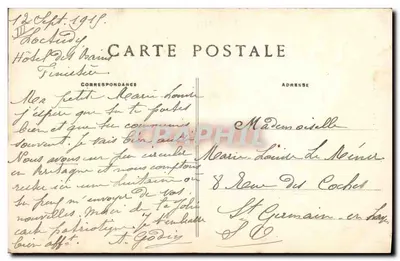 Pent-l'Abbé — Fille et Gâs — Collection Villard Quumper — Rewers