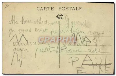 As Colheitas na Borgonha — Beaune, nos « Cras », domaine dos senhores Bouchard Père & Fils — editor Réauté Aîné, Beaune — Verso