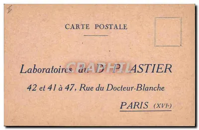 Laboratório Moderno do Praticante — Cupom de desconto — Laboratórios do Dr. Plastier, Paris — Verso