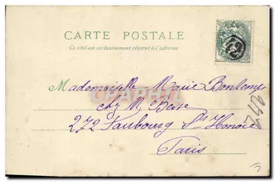 Le Vieux Paris — Exposition Universelle de 1900 — G.B. imp. n° 685 — Verso