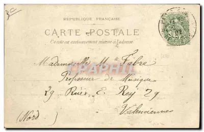 Paris — 18. Place Vendôme — édition non identifiée — Verso