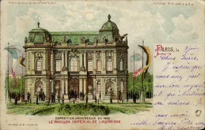 Pavillon Impérial de l'Autriche — Exposition Universelle de 1900 — G.B. impr. N° 666