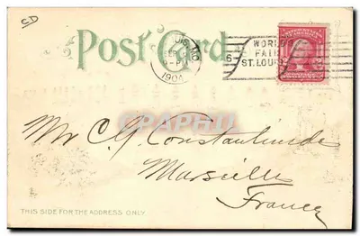 Palace of Manufactures — World's Fair, St. Louis 1904 — Official Souvenir — Verso