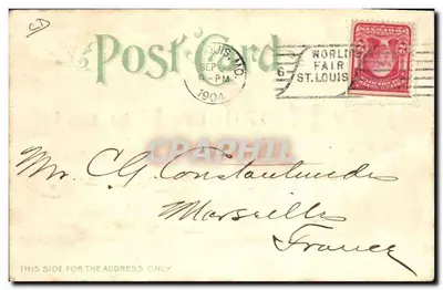 Palace of Education & Social Economy — World's Fair - St. Louis 1904 — St. Louis, Mo. Sole World's Fair Stationers — Verso
