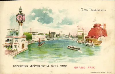 Exposition Lefèvre-Utile Paris 1900 — Grand Prix — Carte transparente J. Eggoosseng Lille