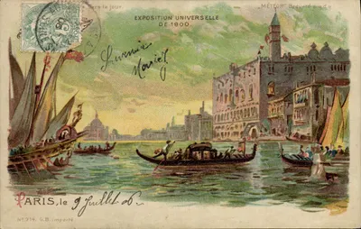 Vue de Venise — Exposition Universelle de 1900 — éditeur 'MÉTÉOR' Bréville & g.d.g. n°774