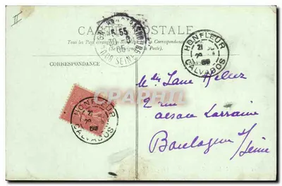 Honfleur — O Estuário do Sena — LL. 45 — Verso